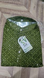 Mens Chicken Emboridery Kurta