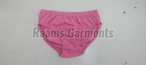 Ladies Pink Plain Cotton Panties