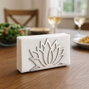 Lotus Design Stainless Steel Napkin Holder