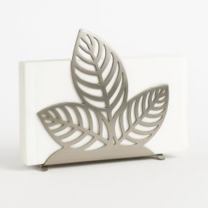 Leaf Shape Stainless Steel Napkin Holder