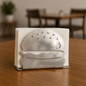 Burger Shape Stainless Steel Napkin Holder