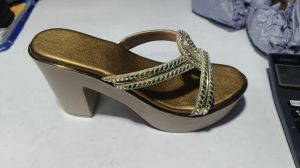 Designer Crystal Embellished Heel Sandal