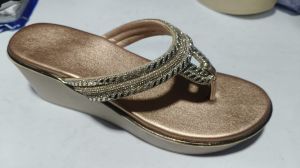 Rose Gold Party Wear Platform Sandal