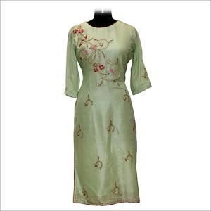 Ladies Silk Kurtis