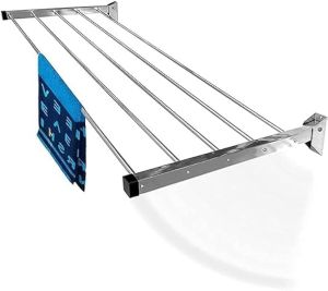 4 Feet Stainless Steel Wall Mounted Cloth Drying Stand