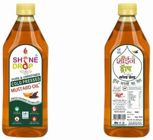 1L Shine Drop Cold Pressed Mustard Oil