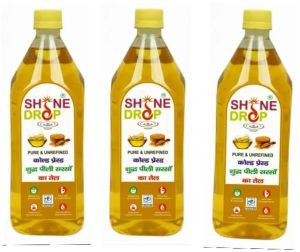 1L Shine Drop Cold Pressed Yellow Mustard Oil