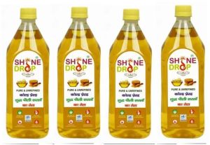 1L Shine Drop Cold Pressed Yellow Mustard Oil