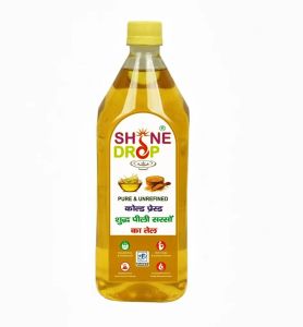 1L Shine Drop Cold Pressed Yellow Mustard Oil