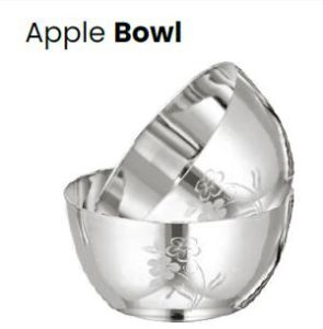 Stainless Steel Apple Bowl