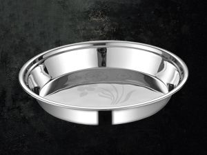 Rust Proof Stainless Steel Round Parat