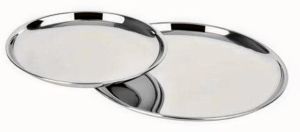 Silver Stainless Steel China Plate