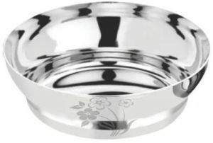 Stainless Steel Lazer Printed Maharaja Bowl
