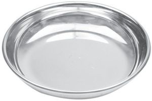 Stainless Steel Round Halwa Plate