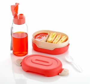 Food Storage Lunch Box with Bottle