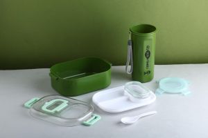 Travel Lunch Box and Bottle Set