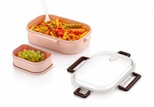 Pink Plastic Lunch Box