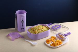 Microwave Safe Lunch Box with Bottle