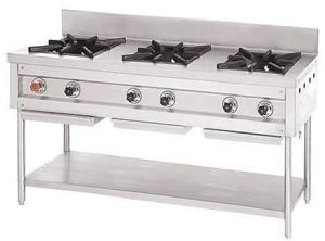 3 Burner Gas Range with Splashback