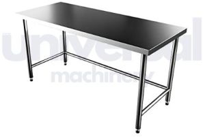 Silver Stainless Steel Service Table