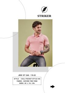 Mens Light Pink Cotton Vibrant Polo T-Shirt