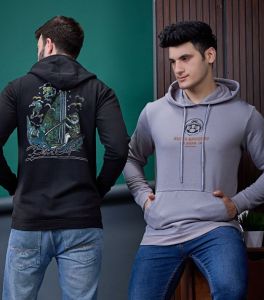Mens Cotton Soul Surf Graphic Hoodie