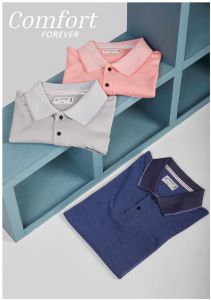 Mens Cotton Triple Tone Polo T-Shirt Combo Pack