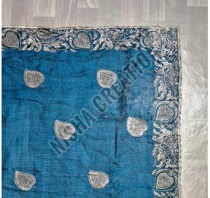 Beautiful Embroidery Silk Saree