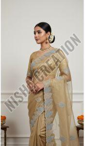 Party Wear Embroidery Silk Saree