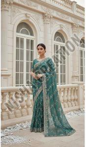 Lamena Embroidery Silk Saree