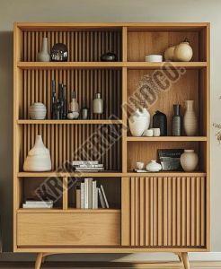 Brown Modern Wooden Bookshelf