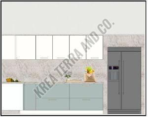 L Shape Modular Kitchen