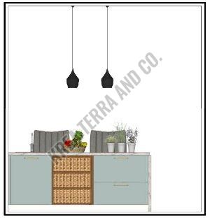 L Shape Modular Kitchen