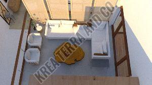 Modern Living Room Interior Designing Service