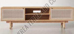 Standing Cane Teakwood Cabinet TV Unit