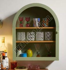 Wall Mounted Wooden Crockery Cabinet