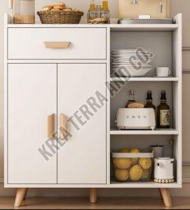 White Wooden Crockery Cabinet