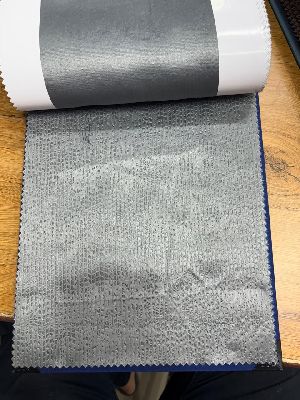Grey Blackout Emboss Curtain Fabric