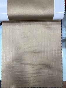 Dark Brown Blackout Emboss Curtain Fabric