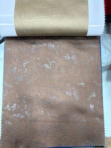 Dark Brown Blackout Emboss Curtain Fabric