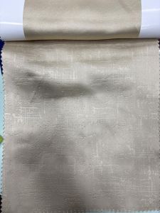 Light Golden Blackout Emboss Curtain Fabric