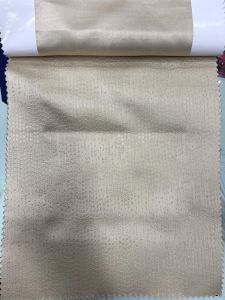 Light Golden Blackout Emboss Curtain Fabric