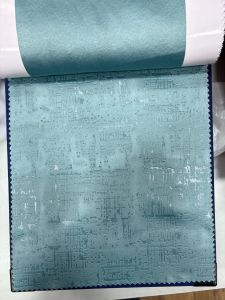 Sea Green Blackout Emboss Curtain Fabric