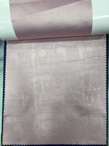 Baby Pink Blackout Emboss Curtain Fabric