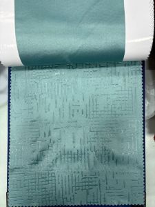 Sea Green Blackout Emboss Curtain Fabric
