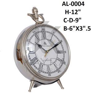 Analog Clock Aluminium Table Clock