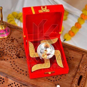 Brass Swastik Diya