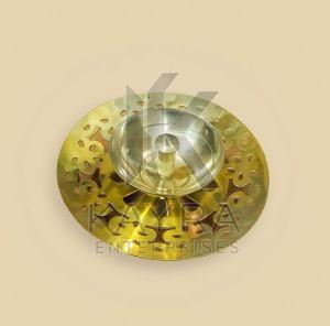 Decorative Brass Round Cutwork Diya Stand