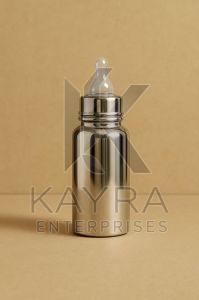 Durable Stainless Steel Baby Feeding Bottle with Silicone Nipple