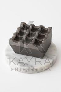 Modern Decorative Metal Ashtray with Ripple Texture